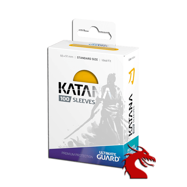 Katana Sleeves - Yellow - Standard Size (100 Pack)