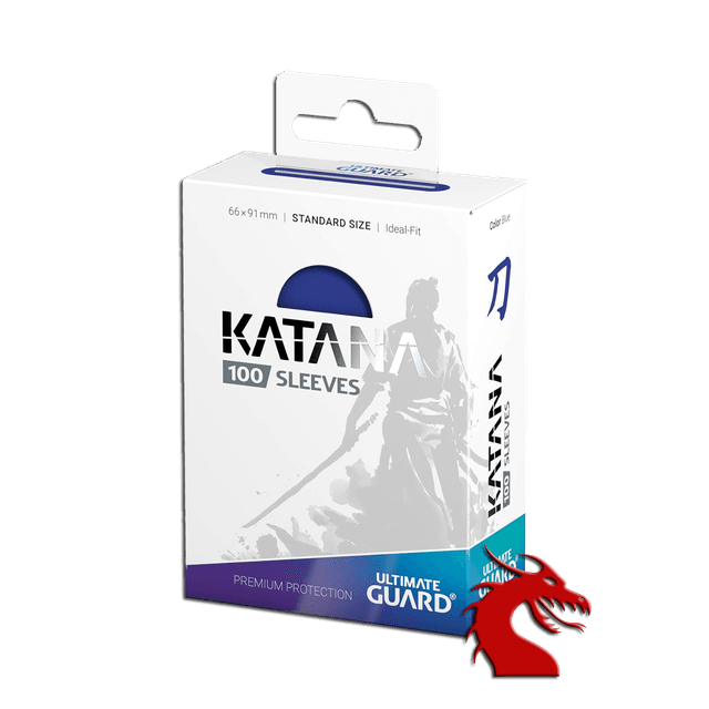 Katana Sleeves - Blue - Standard Size (100 Pack)